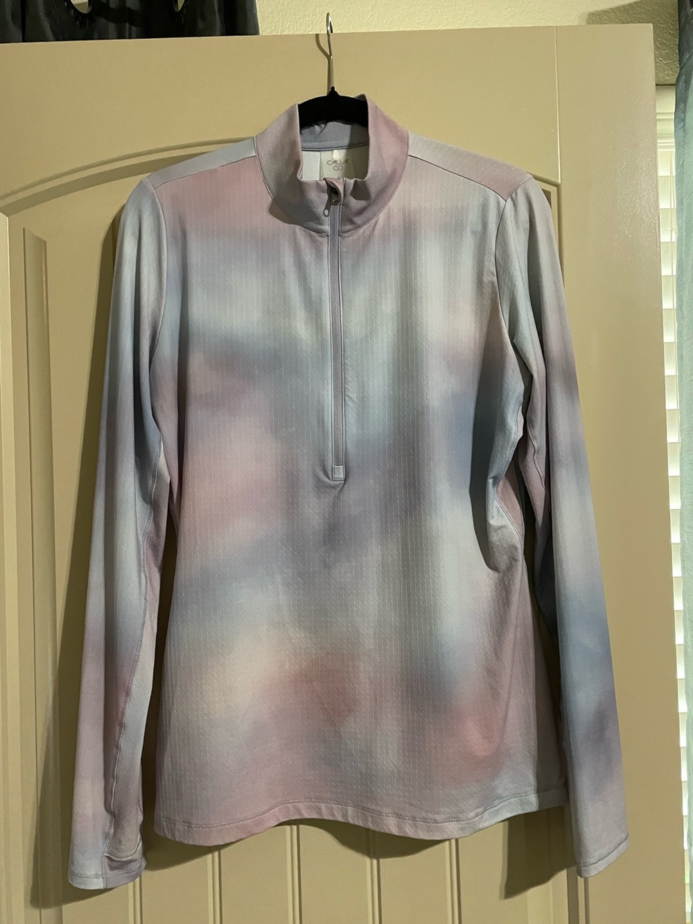 CALIA UV Long Sleeve 1/2 Zip Golf Shirt